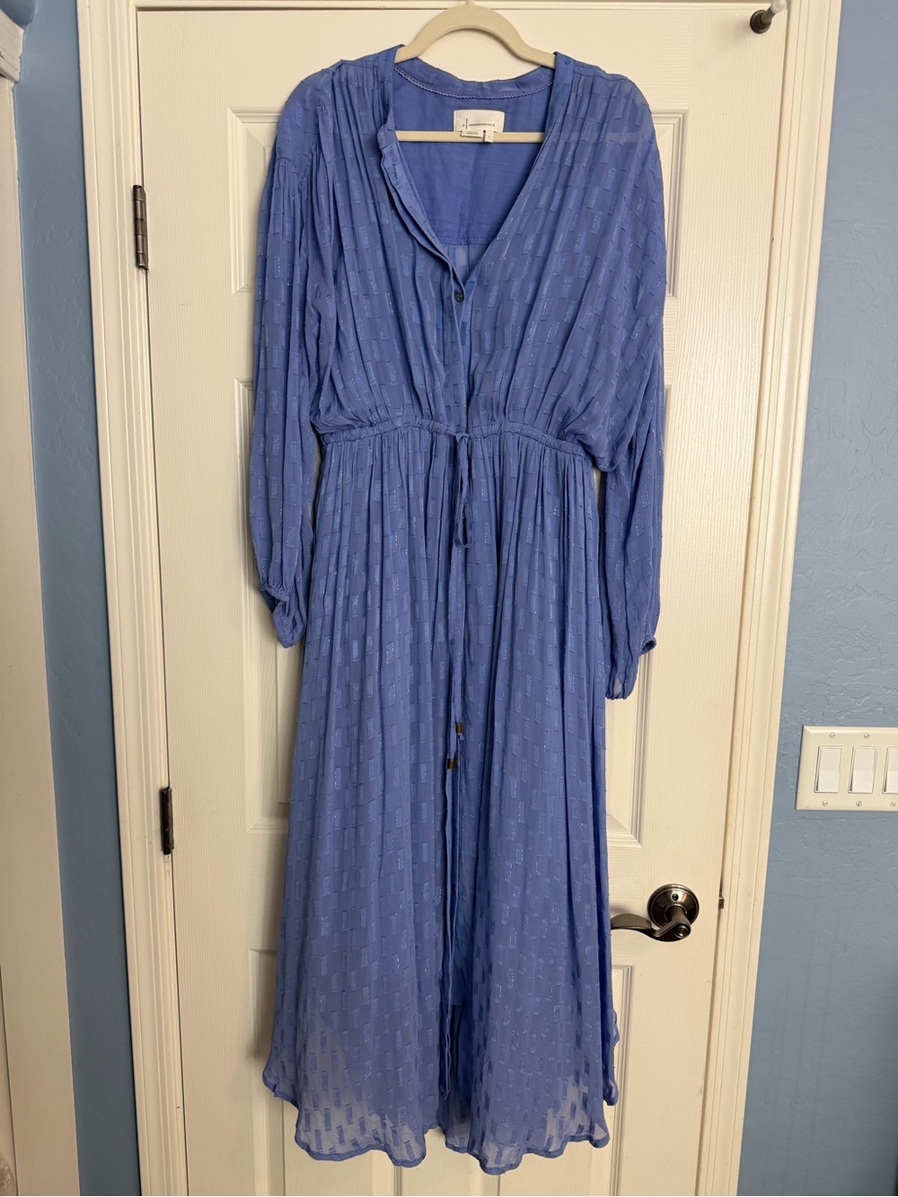Anthropologie Light Blue/Purple Dress